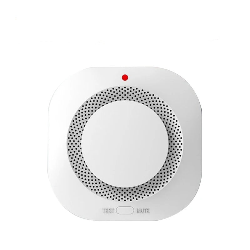 Tuya Smart WiFi/Zigbee Smoke Detector Smart Fire Alarm Progressive Sound Photoelectric Smoke Sensor Work with Tuya Zigbee Hub