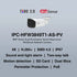 Dahua WizSense 4MP 4K Smart Deterrence Bullet Kamera - Schall- und Lichtalarm, Zwei-Wege-Sprechfunktion, Monitor IPC-HFW3849T1-AS-PV S4 TiOC 2.0 - Sicherheitstechnik