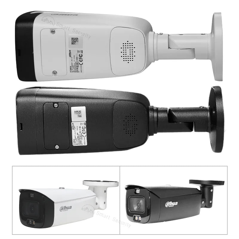 Dahua WizSense 4MP 4K Smart Deterrence Bullet Kamera - Schall- und Lichtalarm, Zwei-Wege-Sprechfunktion, Monitor IPC-HFW3849T1-AS-PV S4 TiOC 2.0 - Sicherheitstechnik
