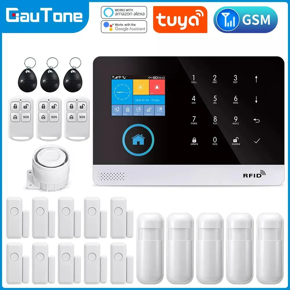 Tuya Smart PG103 Alarmanlage  WiFi GSM Alarm Wireless Tuya Smart House App Kontrollsystem