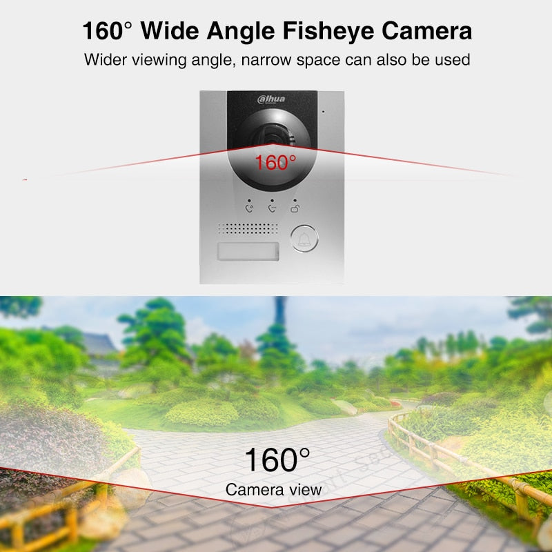 Dahua Original MultiLang 2 Wire PoE Network Doorbell 1080P Home Video Intercom Outdoor HD Fisheye Camera VTO2202F-P-S2 H.265 P2P