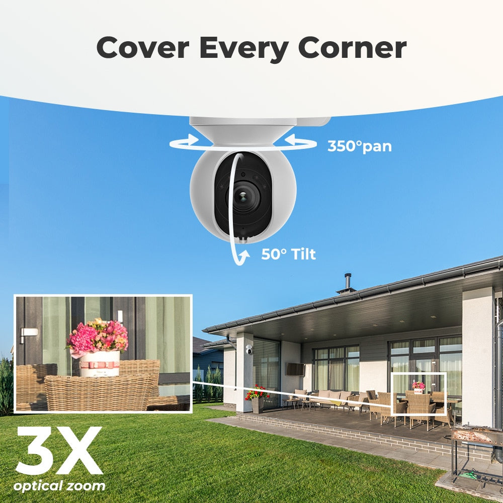 [Refurbished WiFi Camera]Reolink Security Protection Smart Home Camara Vigilancia Wifi AI Motion Detection 5MP PTZ Surveillance