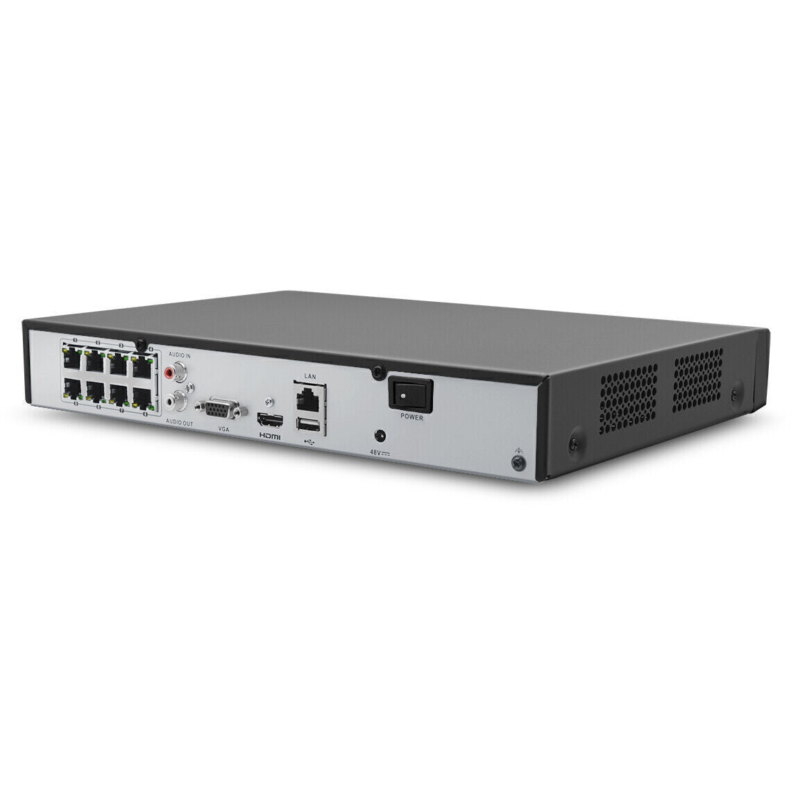 Hikvision 4K Netzwerk-Videorekorder  DS-7608NI-Q1/8P 8 PoE H.265+ Plug and Play Netzwerk-Videorekorder