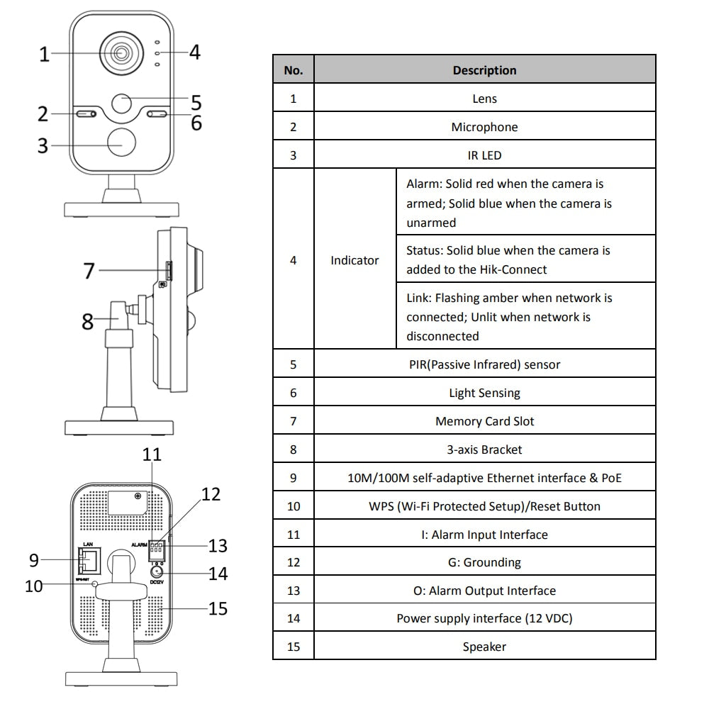 Hikvision IP-Kuppelkamera DS-2CD2443G0-IW 4MP