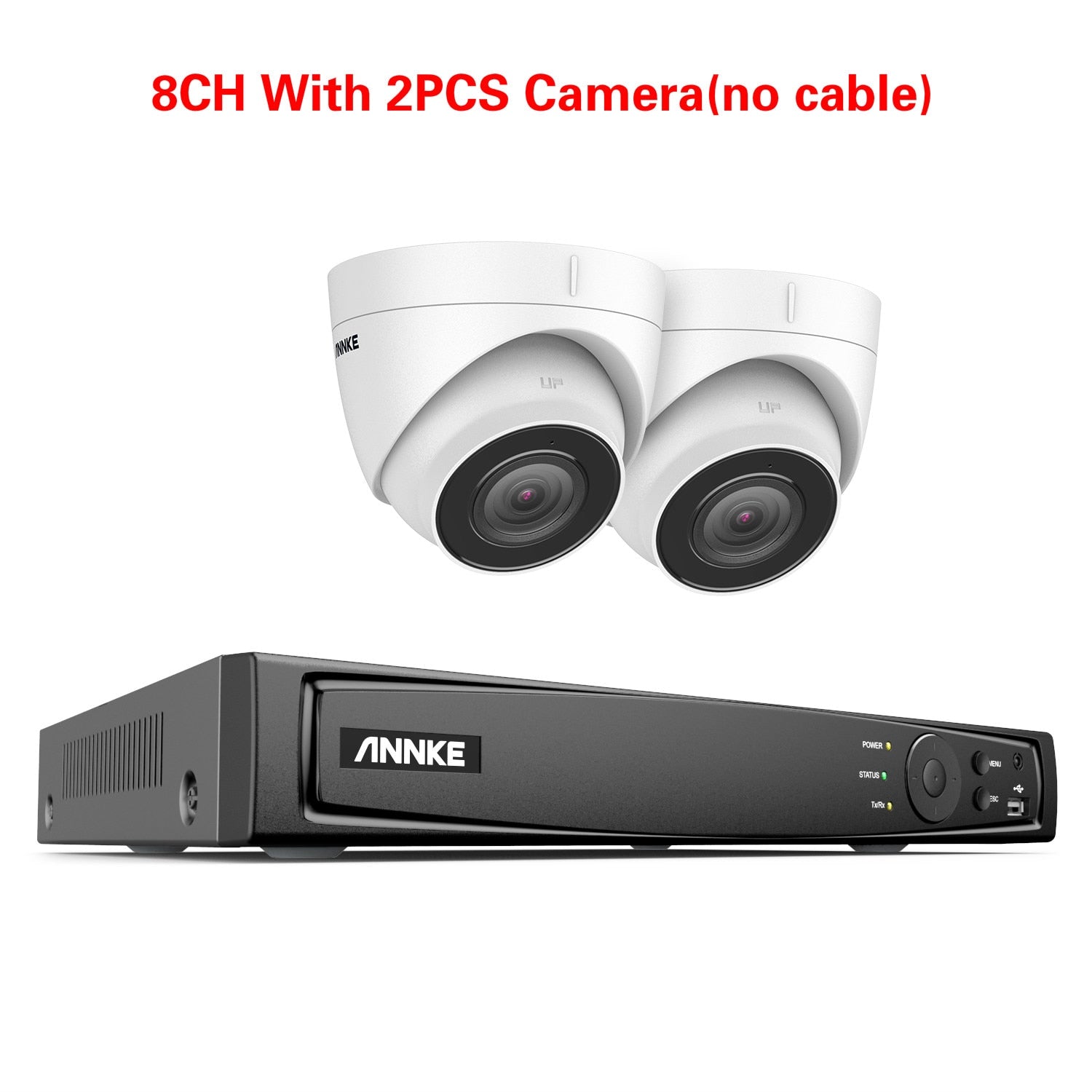 ANNKE 4K POE Videoüberwachungskameras System 8CH H.265+ 8MP NVR mit 4K