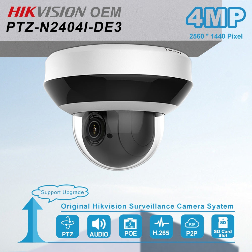 Hikvision OEM 4MP POE PTZ-N2404I-DE 3 IP Camera 4X Optischer  Zoom Sicherheitstechnik